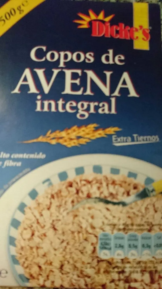 Copos de avena integral