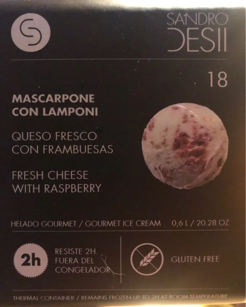 Fresh Cheese with Raspberry ice cream
