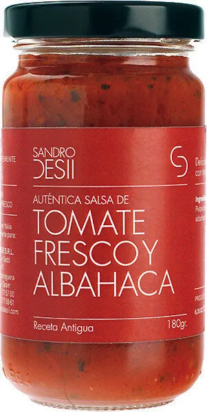Salsa de tomate fresco y albahaca