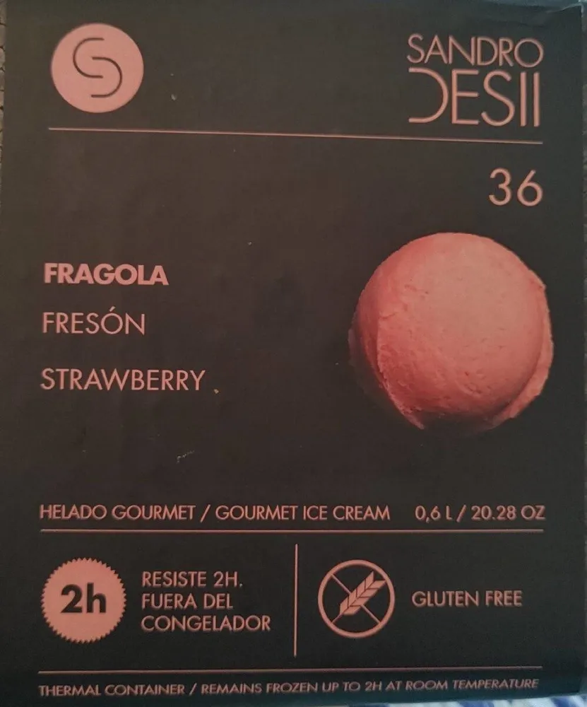 Helado gourmet fresón