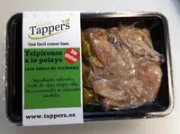 TAPPERS - Txipirones a lo Pelayo con tahini de verduras