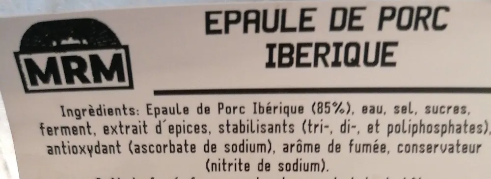 Épaule de porc ibérique