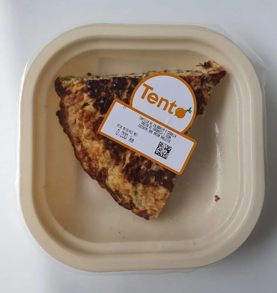 Tortilla de calabacín y cebolla