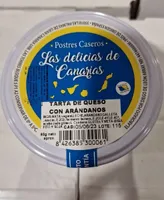 Tarta de queso con arandanos