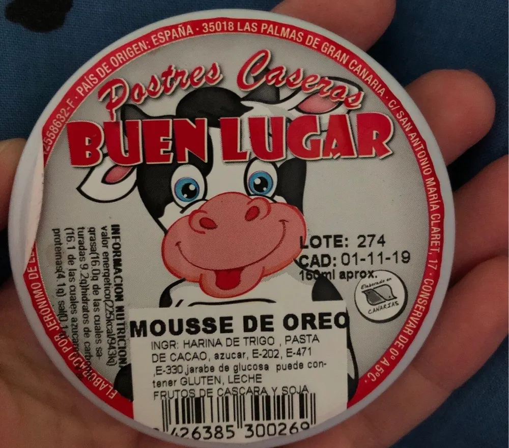 Mousse de oreo