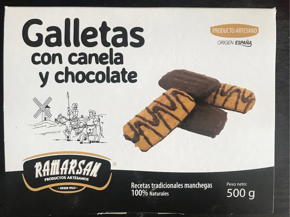 Galletas con canela y chocolate