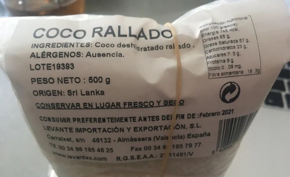 Coco rallado