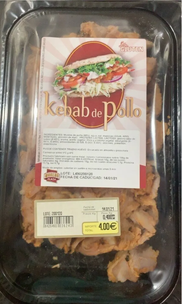 kebab de pollo