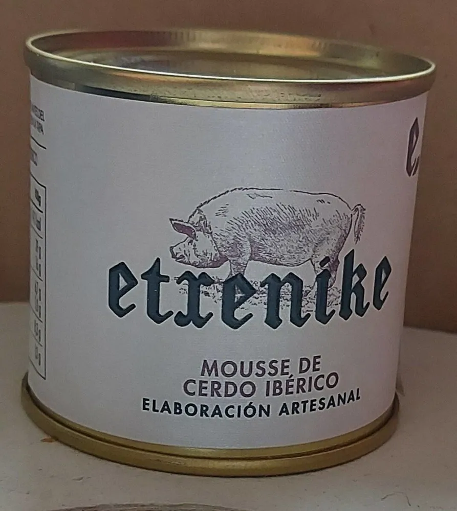 Mousse de cerdo ibérico. Elaboración artesanal
