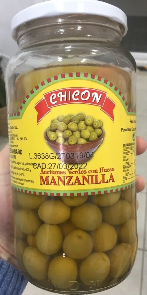 Aceitunas Chicon Manzanilla Tarro 500GR