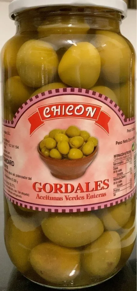 Gordiales aceitunas verdes enteras
