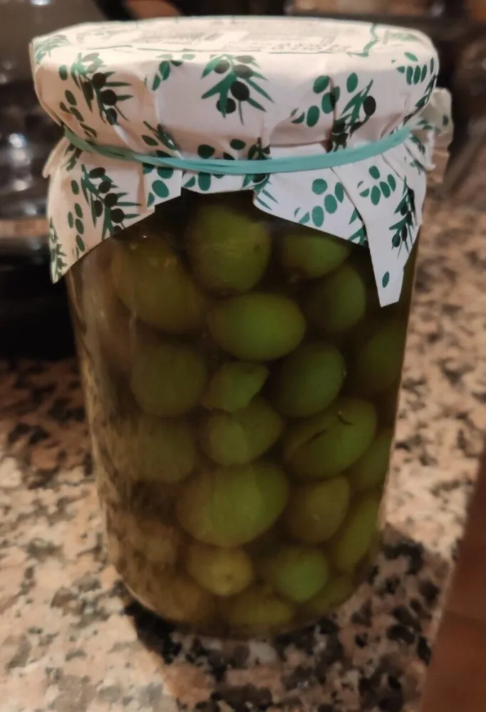 Aceitunas verdes chupadedos