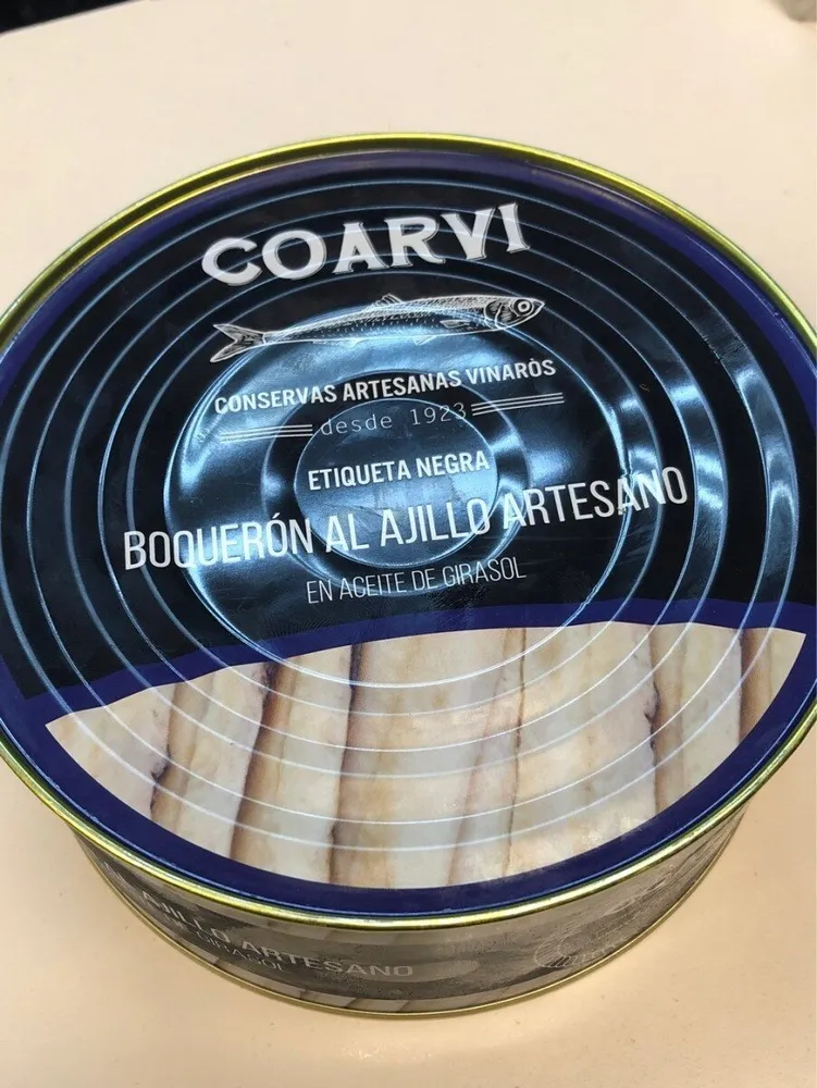 Boqueron al ajillo artesano
