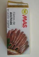 Filetes de anchoas en aceite vegetal
