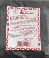 Lenguas de chocolate