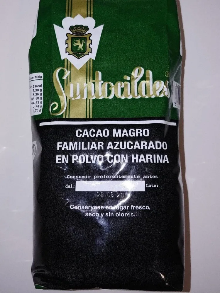 Cacao magro familiar azucarado en polvo