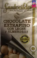 Chocolate extradini con leche y almendras.