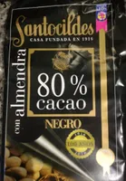 Chocolate negro 80% con almendra