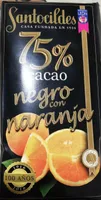 Chocolate negro 75% cacao con naranja