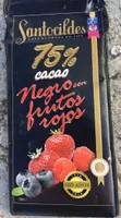 Chocolate negro con frutos rojos