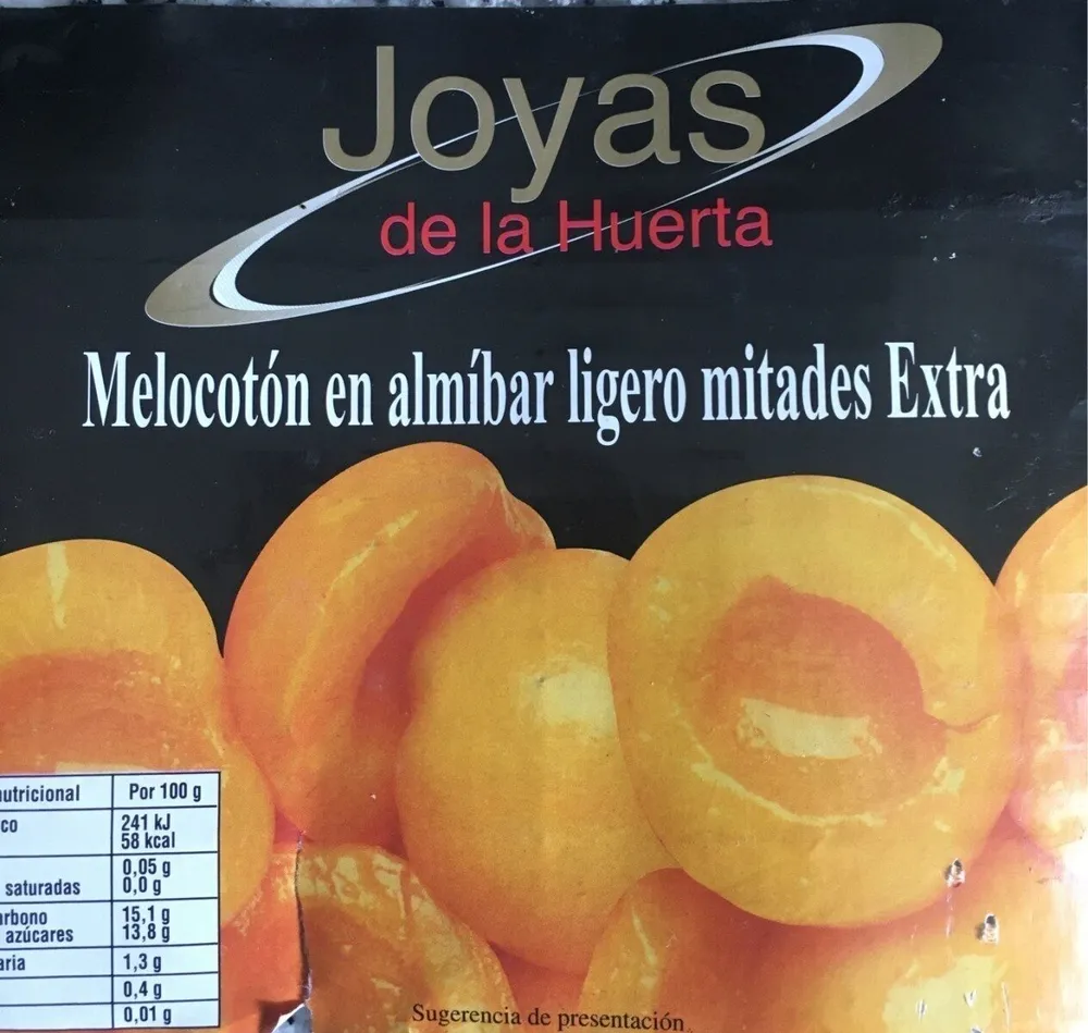 Melocotón en almíbar
