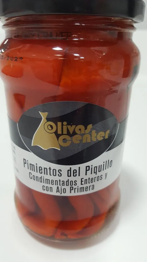 Pimientos del Piquillo Condimentados Enteros y con Ajo Primera