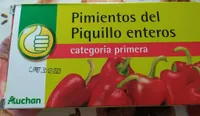 Pimientos del Piquillo enteros. Categoria 1°