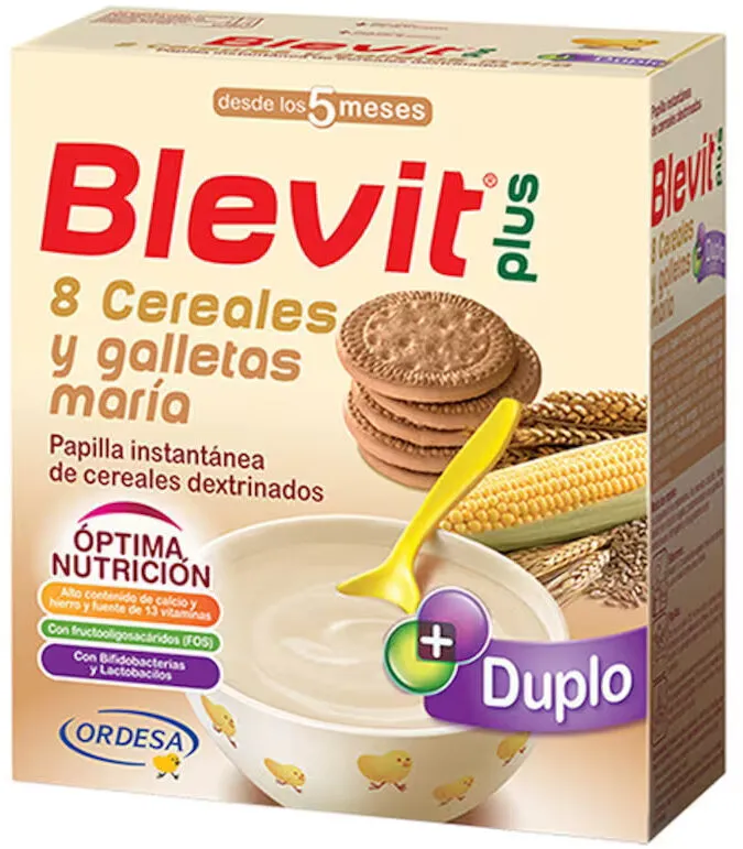 Blevit plus 8 cereales y galletas maría