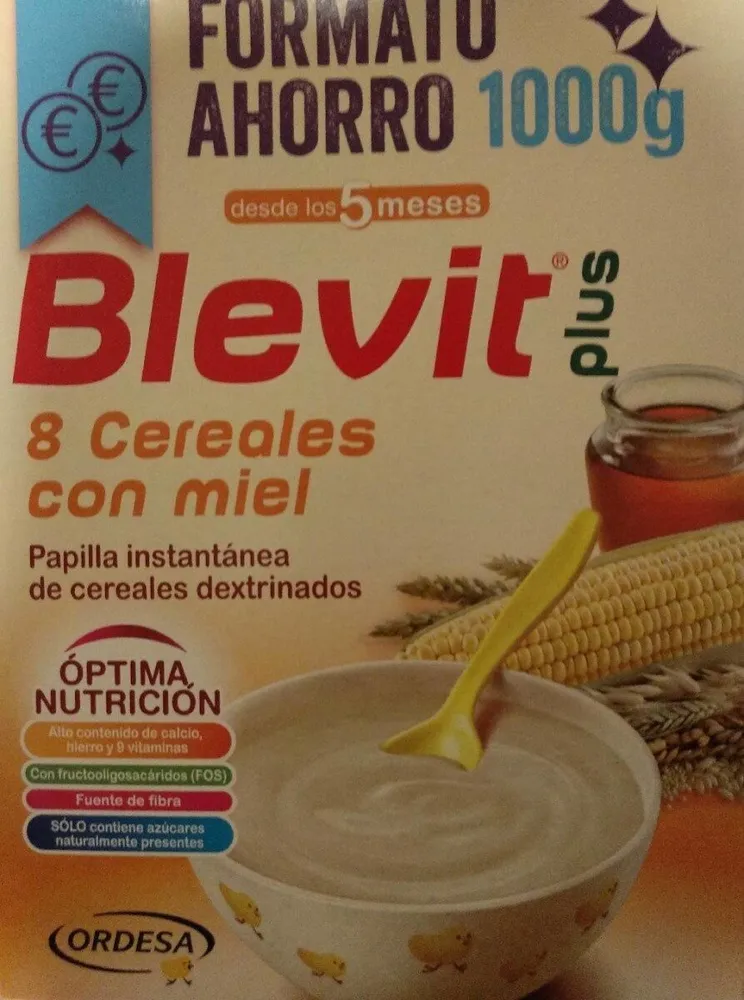 Blevit plus 8 Cereales con miel