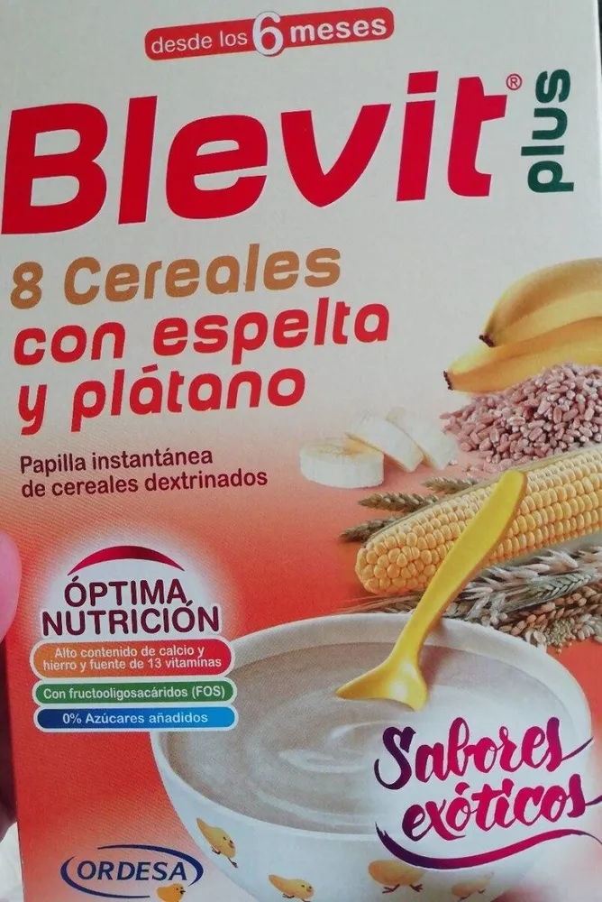 Blevit plus 8 cereales con espelta y plátano