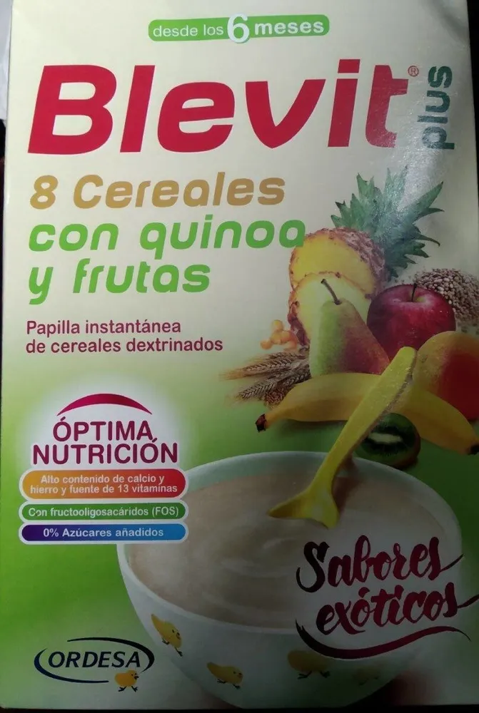 Blevit 8 cereales con quinoa y frutas