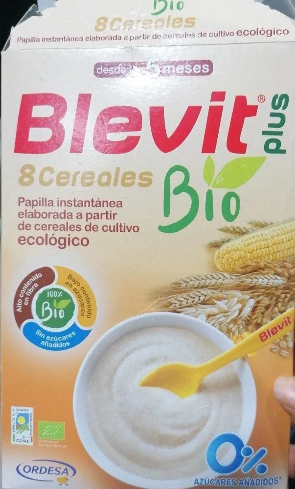 Papilla instantánea de cultivo ecológico