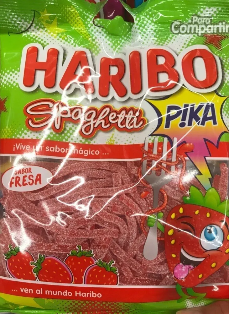 Spaghetti Pika sabor fresa