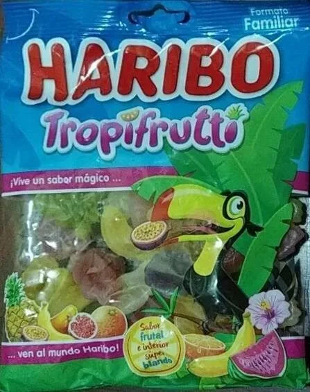 ella HA Berr Formato Fantiliar HARIBO Tropifruttó