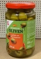 Spanische Oliven gefüllt mit Paprikapaste