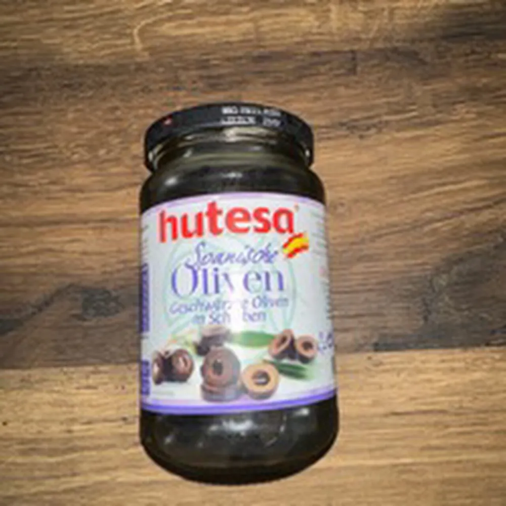 Spanische Oliven in Scheiben