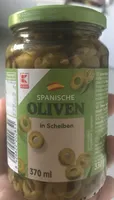 spanische Oliven in Scheiben