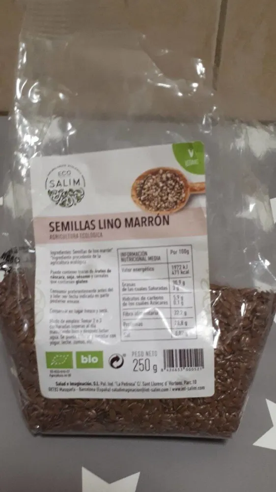 Semillas lino marron