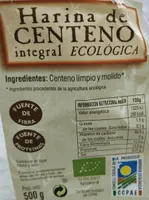 Harina de centeno integral ecológica