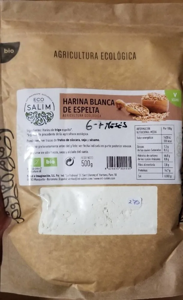 Harina blanca de espelta
