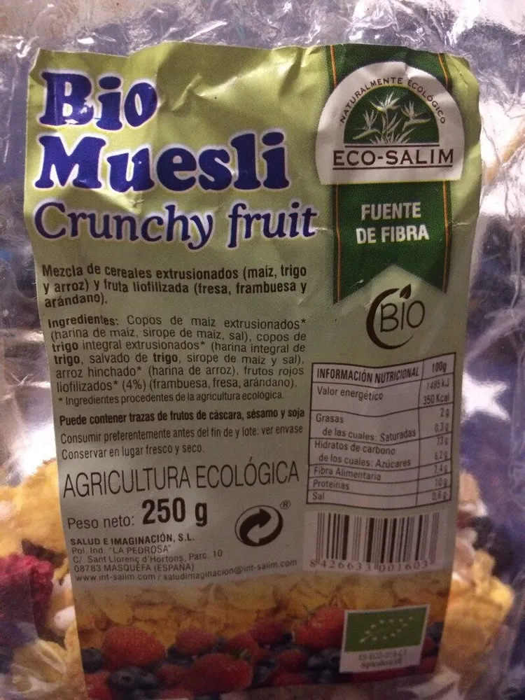 Bio muesli crunchy fruit