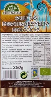 Galletas desayuno espelta ecológicas
