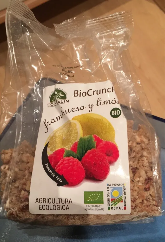 Biocrunch frambuesa y limón