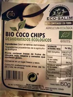 Chips de coco deshidratados