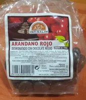 Arándano rojo deshidratado con chocolate negro