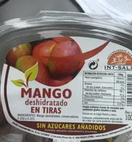 Mango deshidratado en tiras