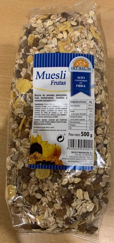 Muesli Frutas