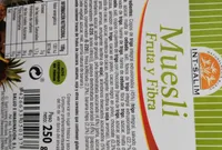 Muesli fruta y fibra