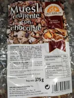 Muesli crujiente con chocolate