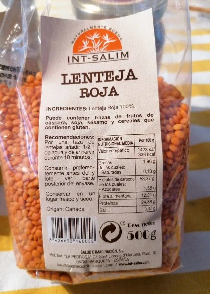 Lenteja roja
